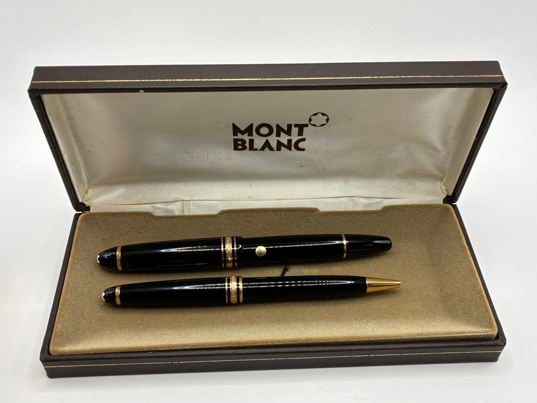 美品 モンブラン　マイスターシュテュック　万年筆 ボールペン セット 14k