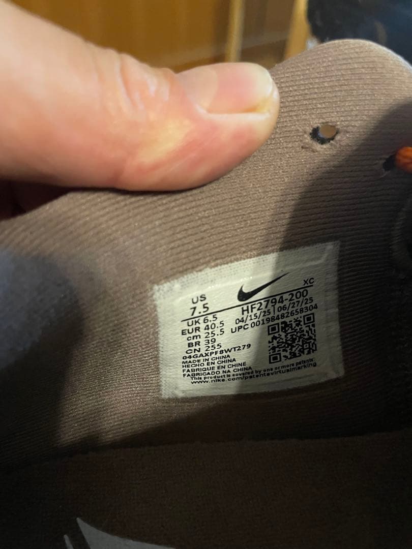 JA3 ブラウン✖️ブラック✖️ピンク　25.5