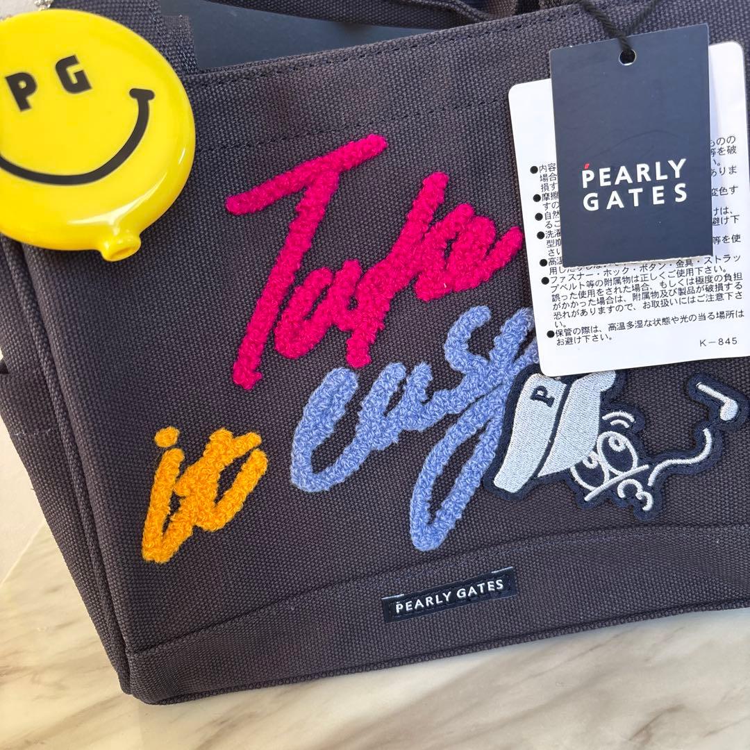 値下げ［新品］PEARLY GATES ダークグレー バッグ