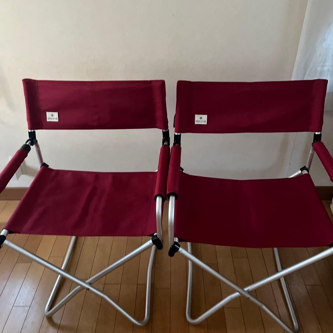  peak スノーピーク　FDフォールディングチェアワイド赤　2脚セット