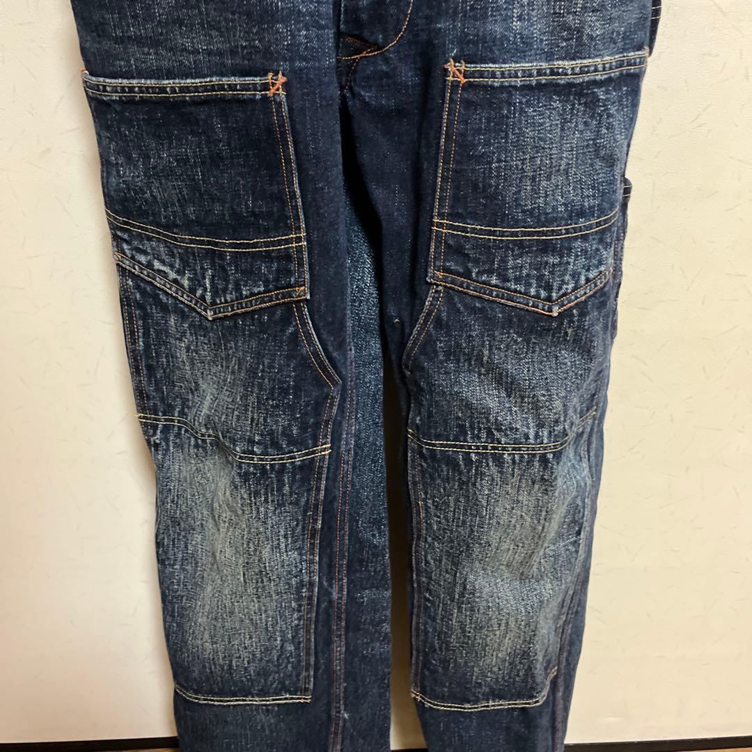 ［カバめん］EIGHT-G デニム　オーバーオール　ツナギ　W34