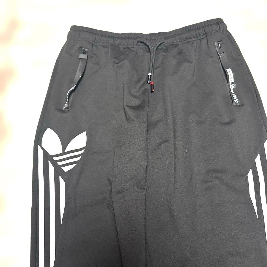 (美品)アディダスフード付きジャージセットアップXXL