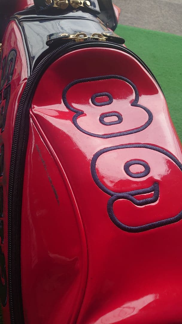 PEARLY GATES ゴルフバッグ 赤黒 星形ロゴ