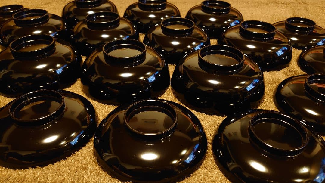 輪島塗　漆器　蒔絵　蓋椀　蓋物　蔵出し　１０客