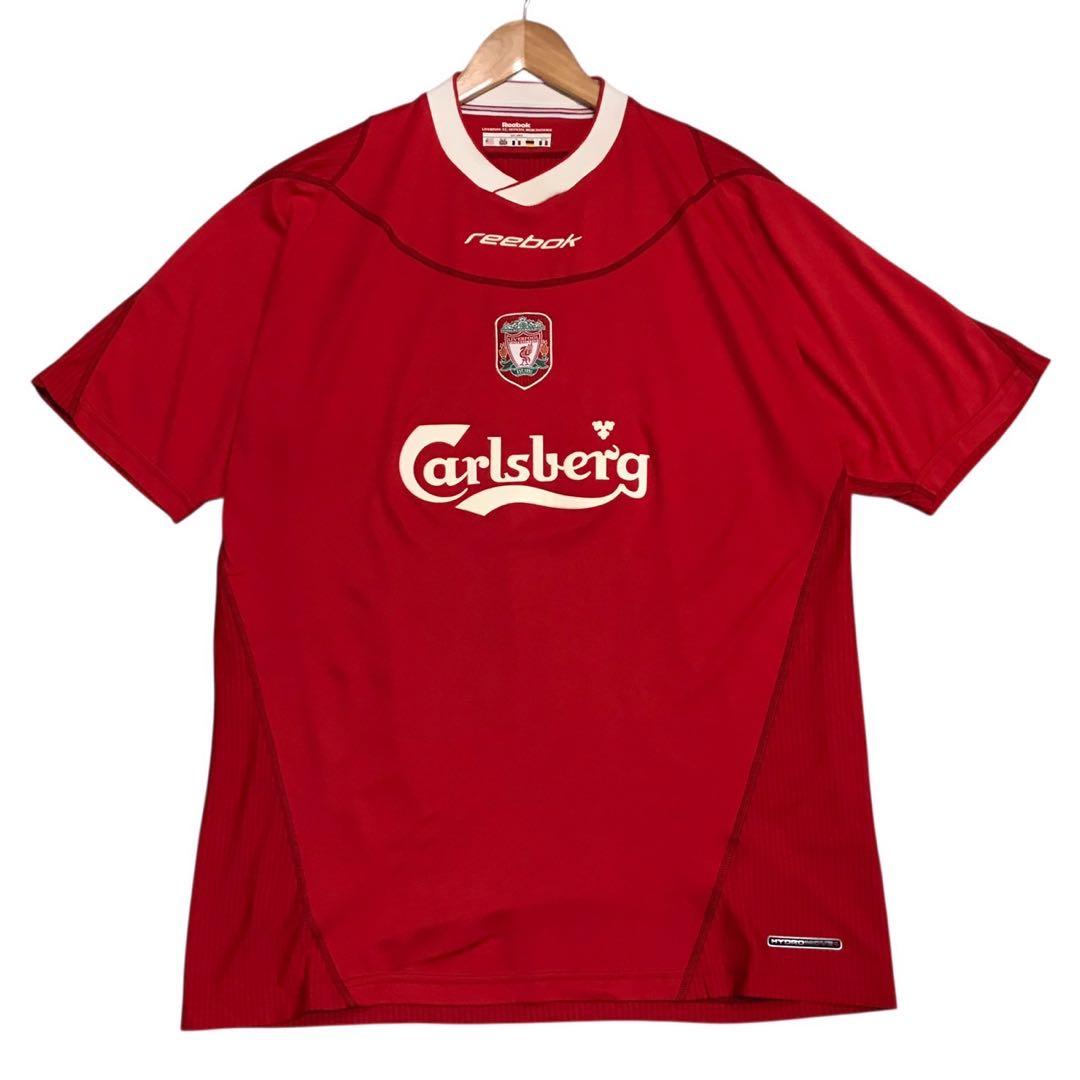 Reebok×プレミアリーグ　リヴァプール　半袖サッカーユニフォーム　ロゴ　XL