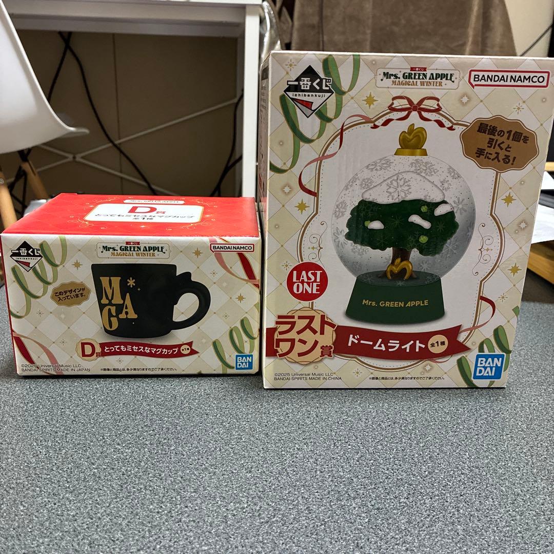 ミセスグリーンアップル　一番くじ　ラストワン　スノードーム　D賞　マグカップ