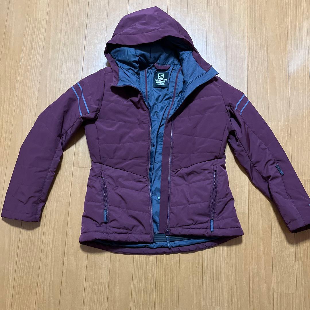Salomon フード付きキルティングジャケット Sサイズ