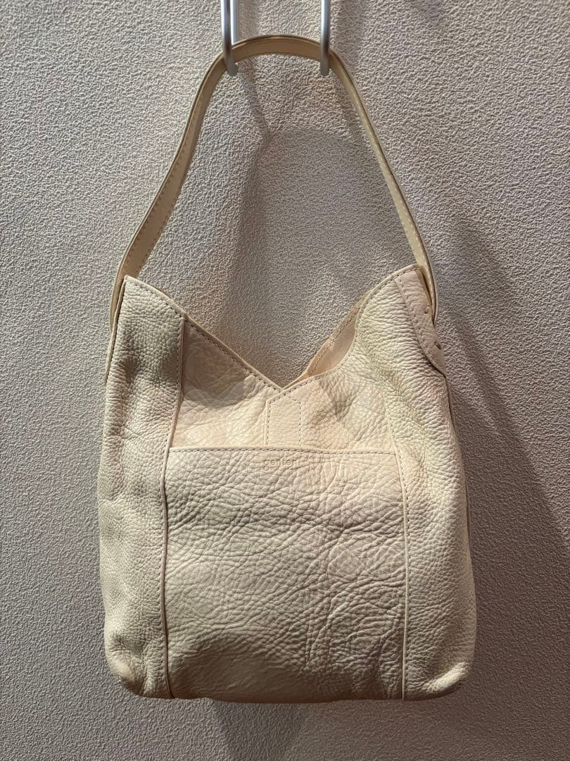 ⭐︎gentenゲンテン⭐︎ ホワイトレザー ハンドバッグ