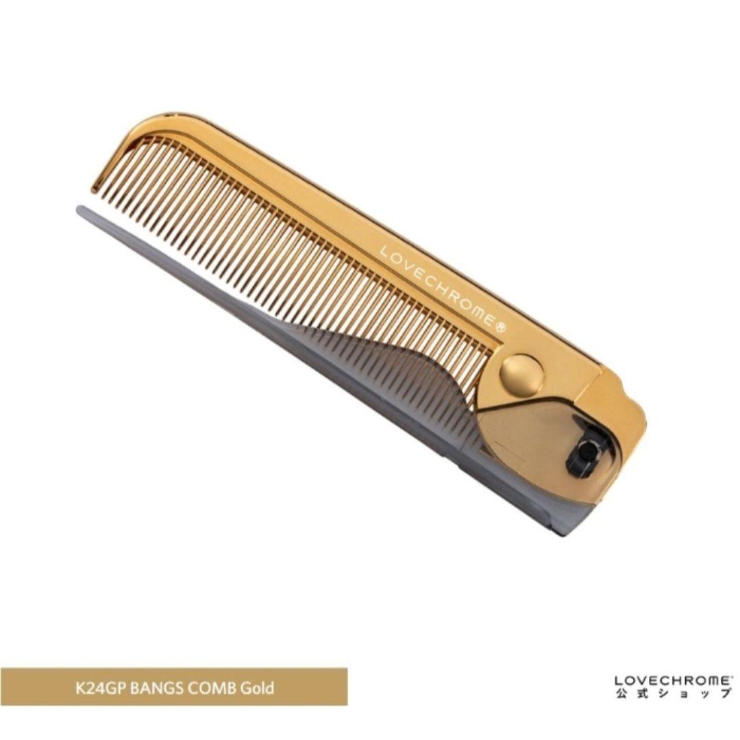 LOVECHROME　ラブクロム　K24GP　ヘアコーム　ゴールド 折りたたみ