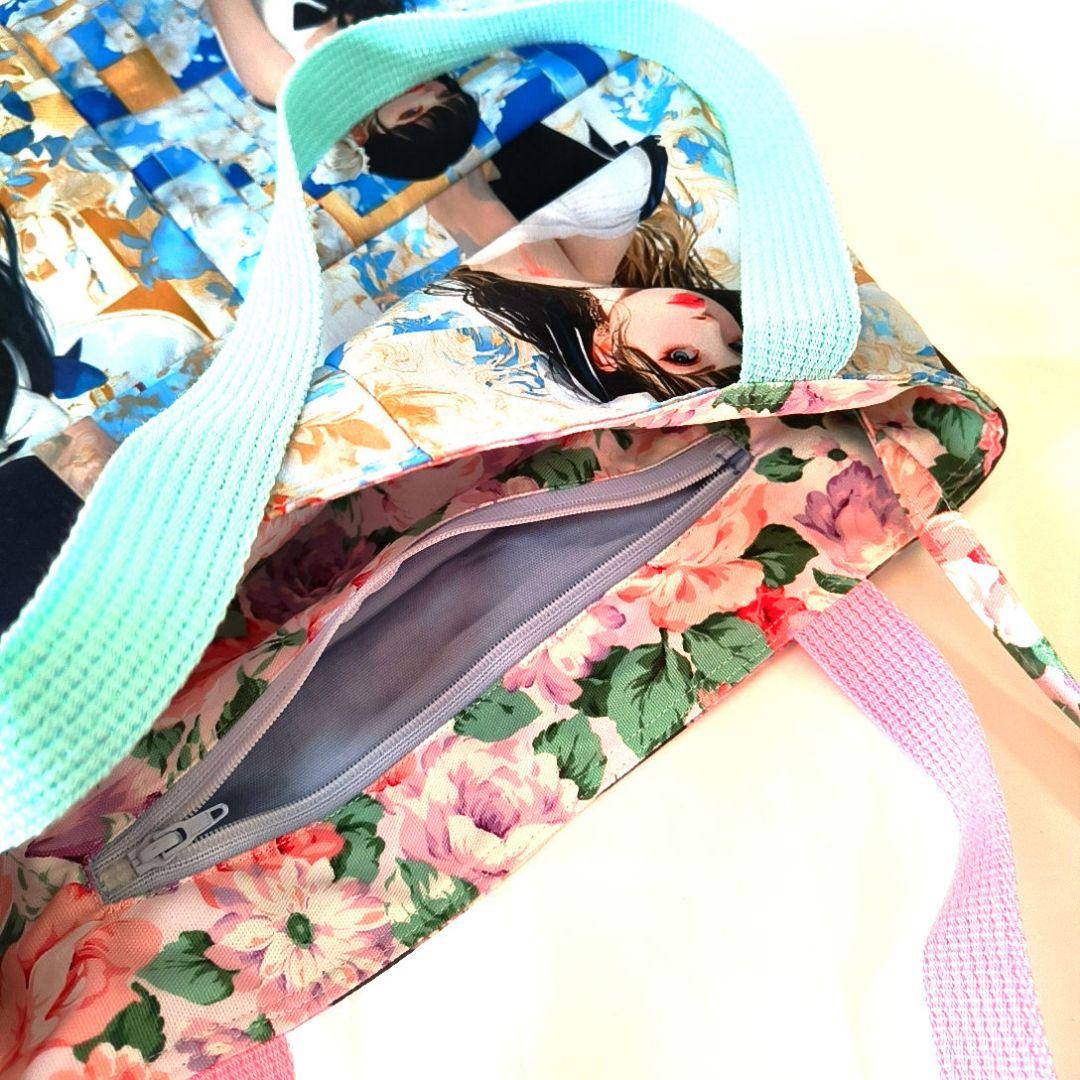 La luna様】ハンドメイドオーダー★女の子★ハンカチ&ポーチ&バッグ　7点