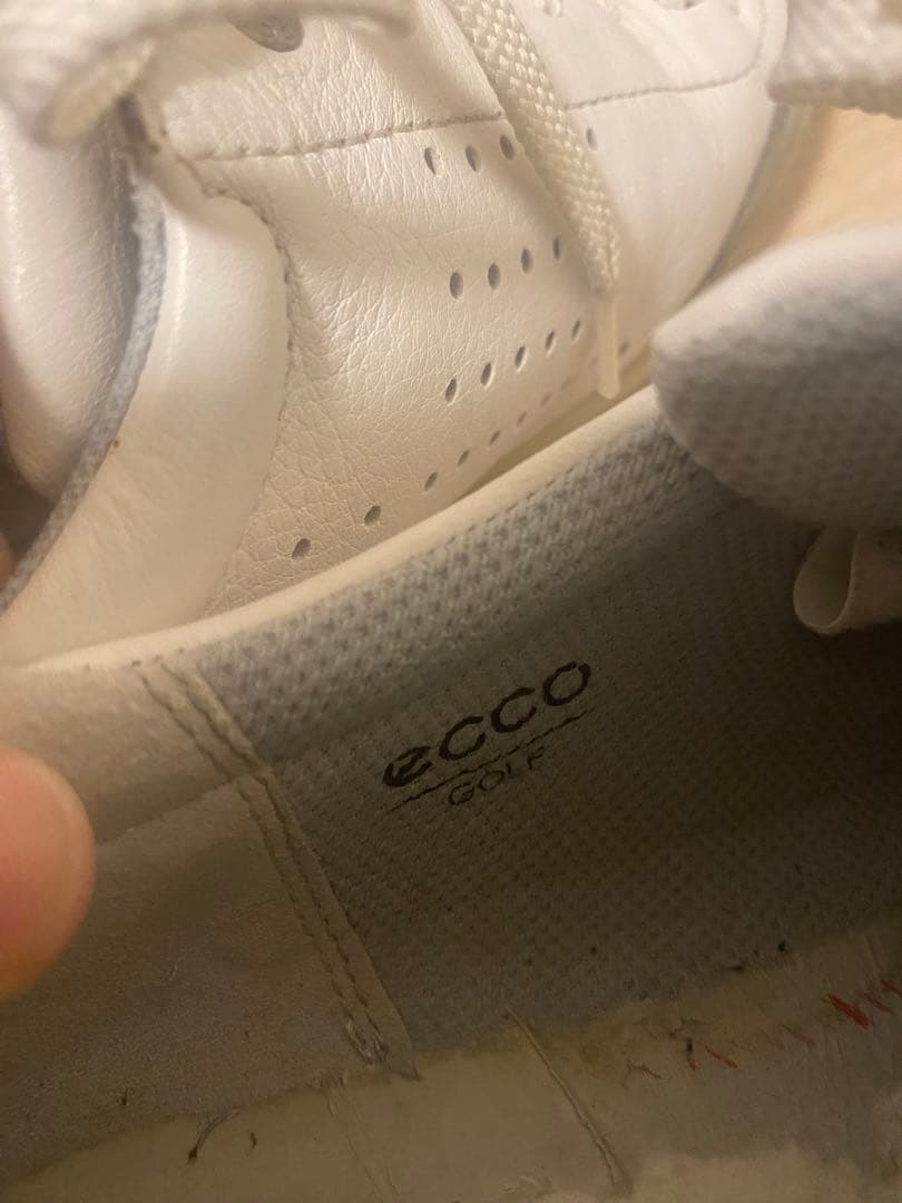 ECCO ホワイト ゴルフシューズ　サイズ43