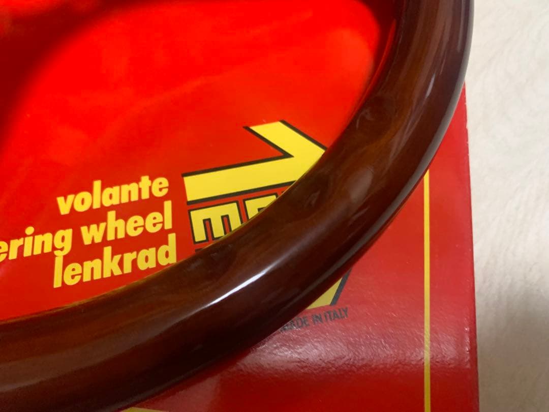 社外　ウッドステアリング　35π ホーンボタン付き　新品　未使用