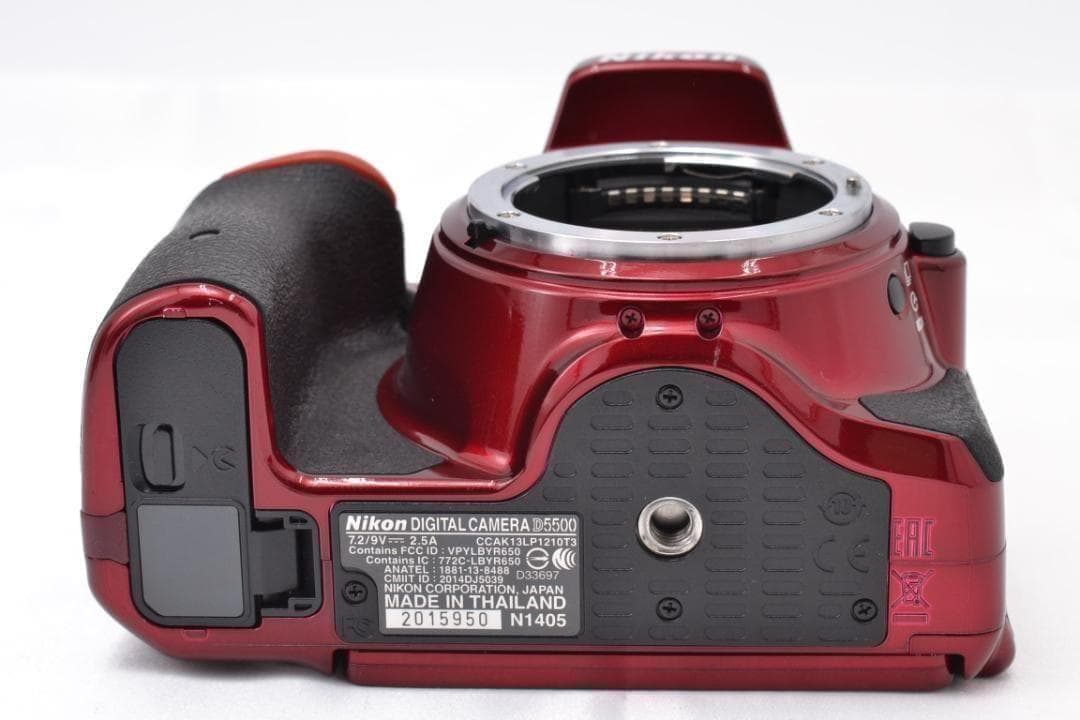 ニコン　Nikon D5500 希少RED ダブルズーム カメラバッグ付