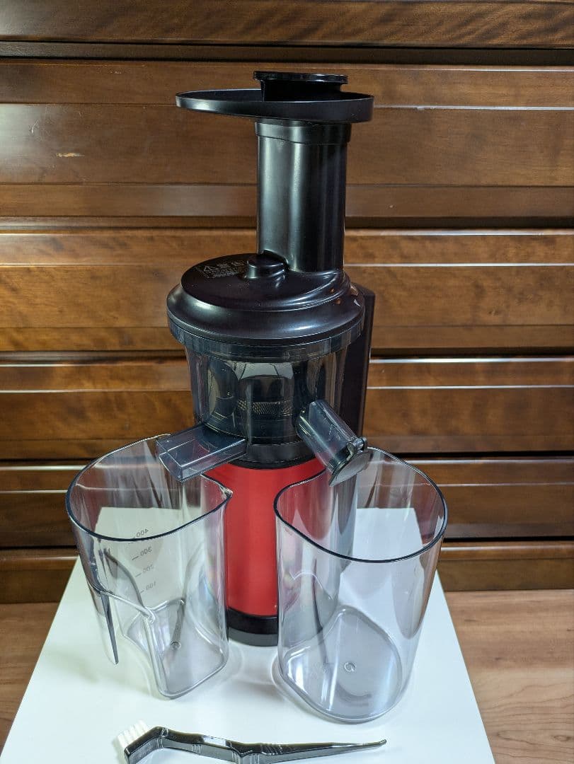 Panasonic MJ-L400 低速ジューサー（赤）【未使用品】