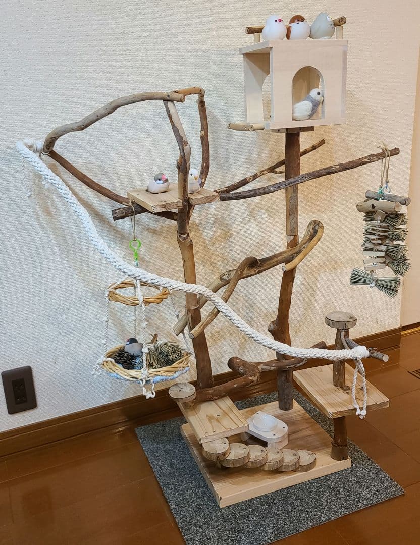 ③ ☆てん☆オーダーバードアスレチック　流木　ハンドメイド