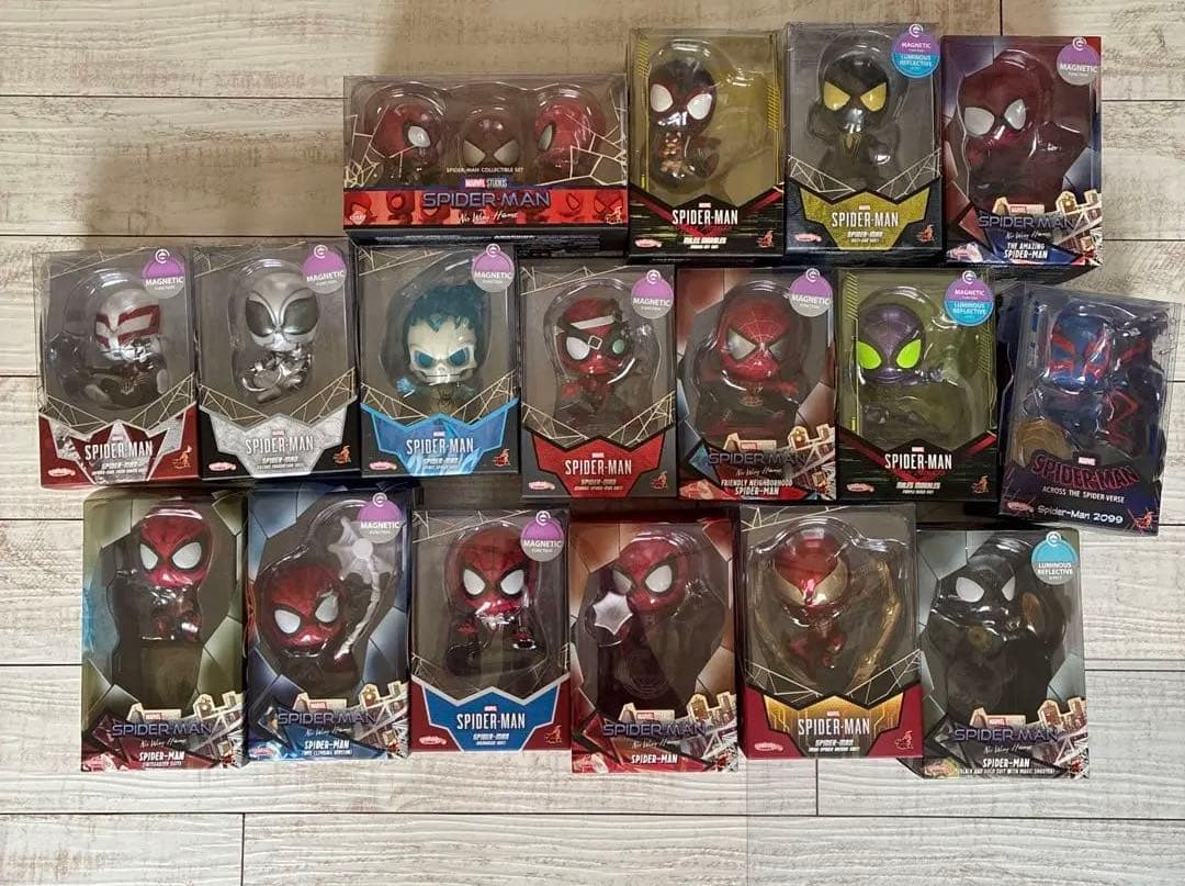 レア有　スパイダーマン　コスベイビー　17個　まとめ売り　トイサピエンス