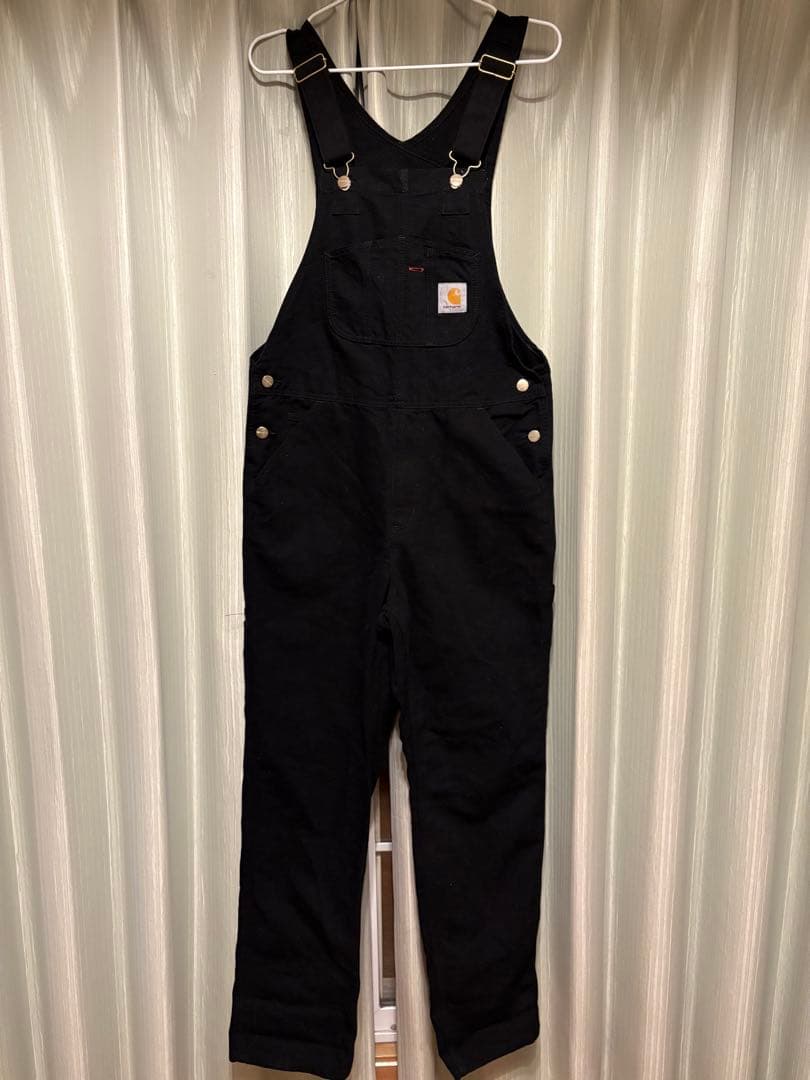 パンツ Carhartt BIB OVERALL 30 X 32 BLACK
