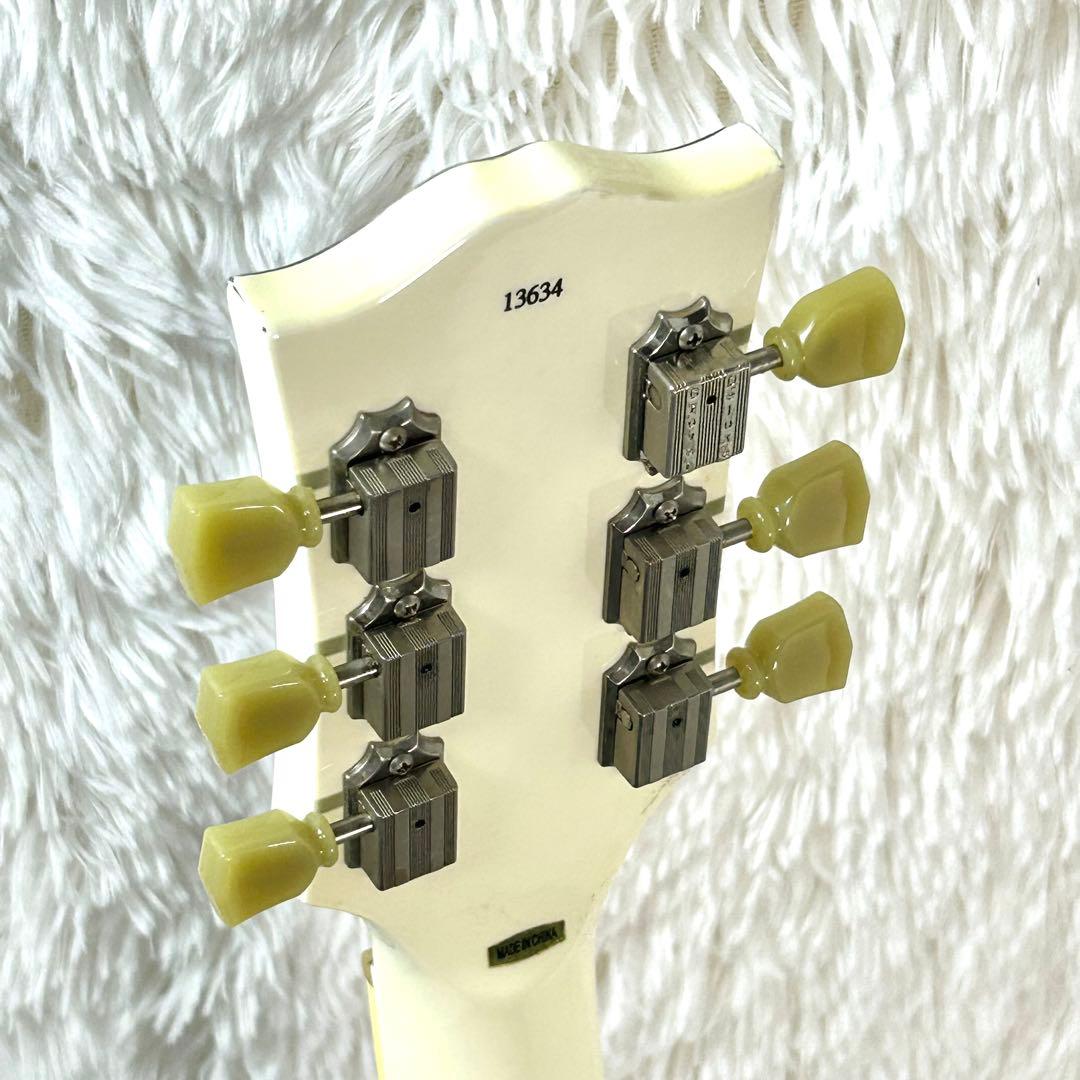 Bacchus BSG-480 オールマホガニー SGタイプ ホワイト