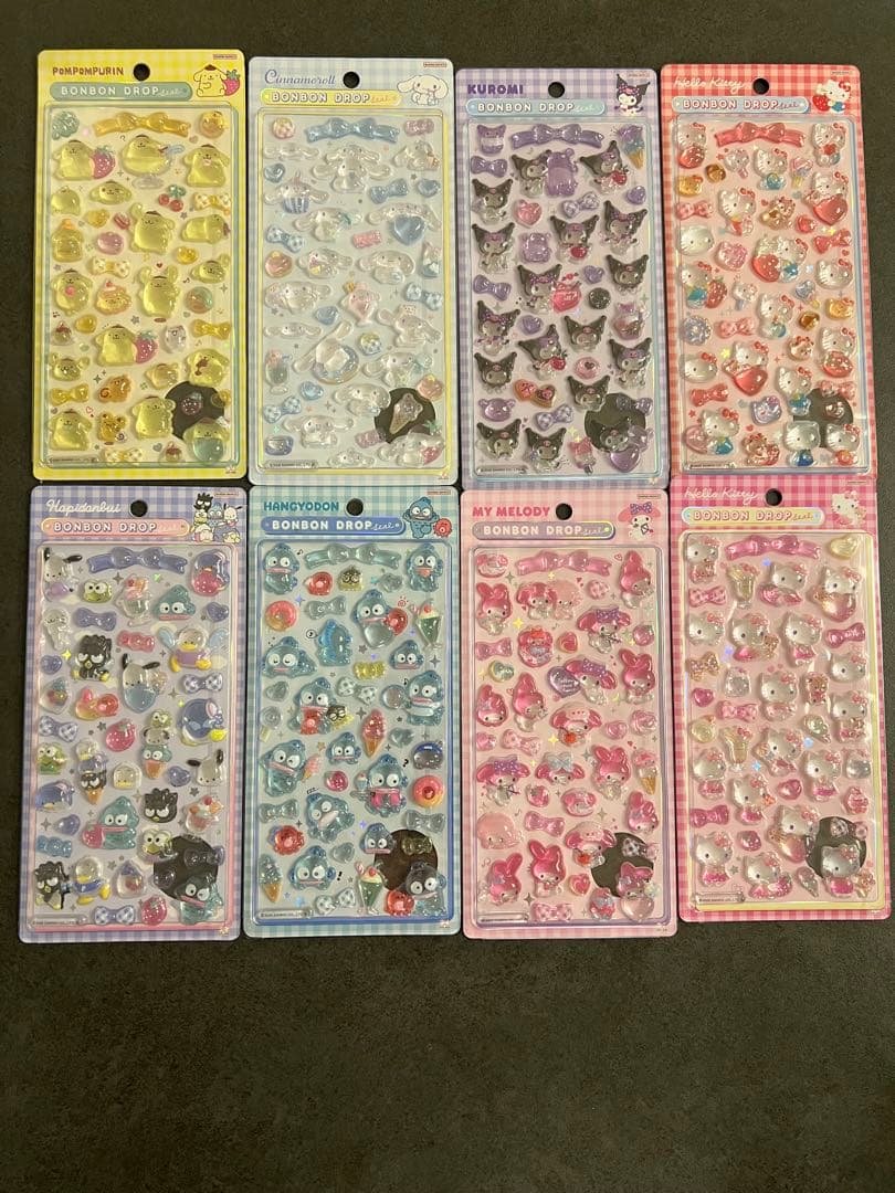 【正規品】ボンボンドロップシール　サンリオ　第二弾　8種コンプリート