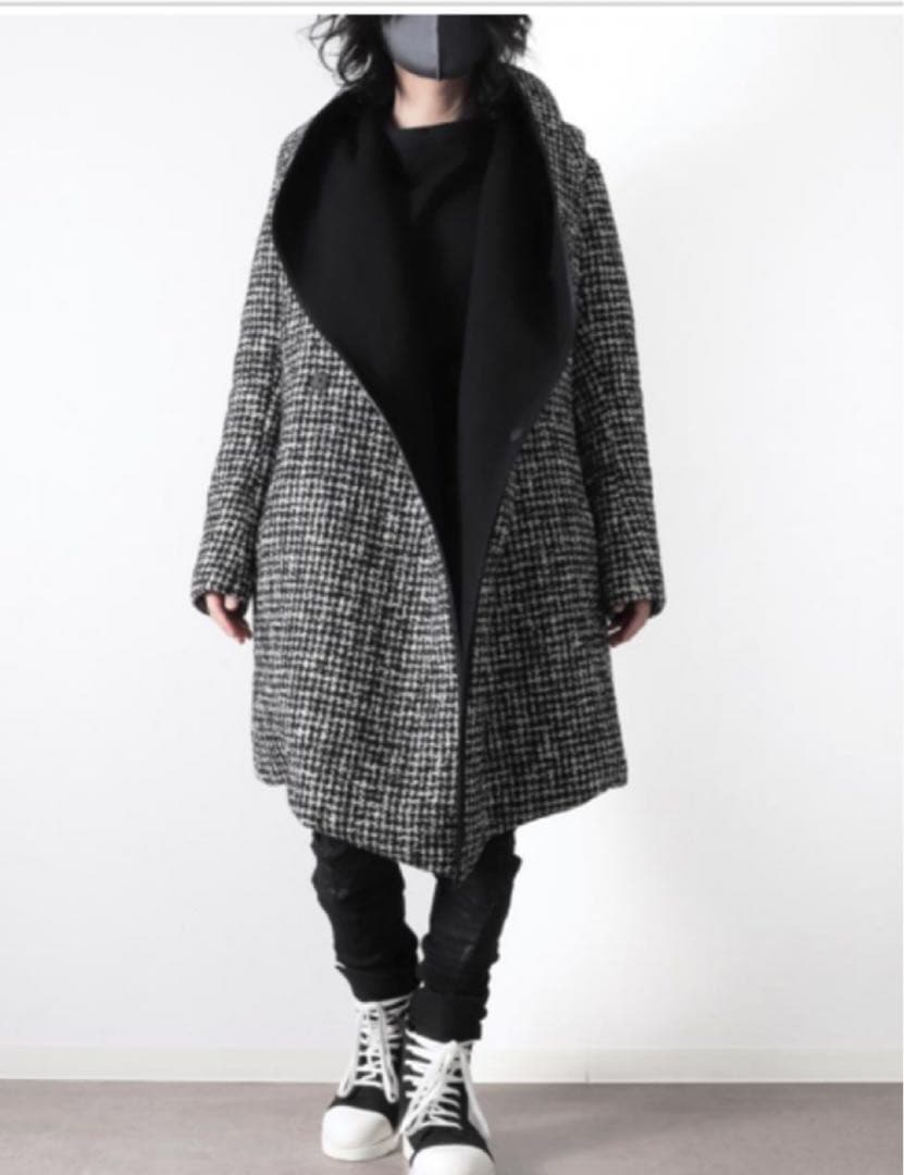 超美品バジュラ　bajra ソフトツイード　パテッドコート