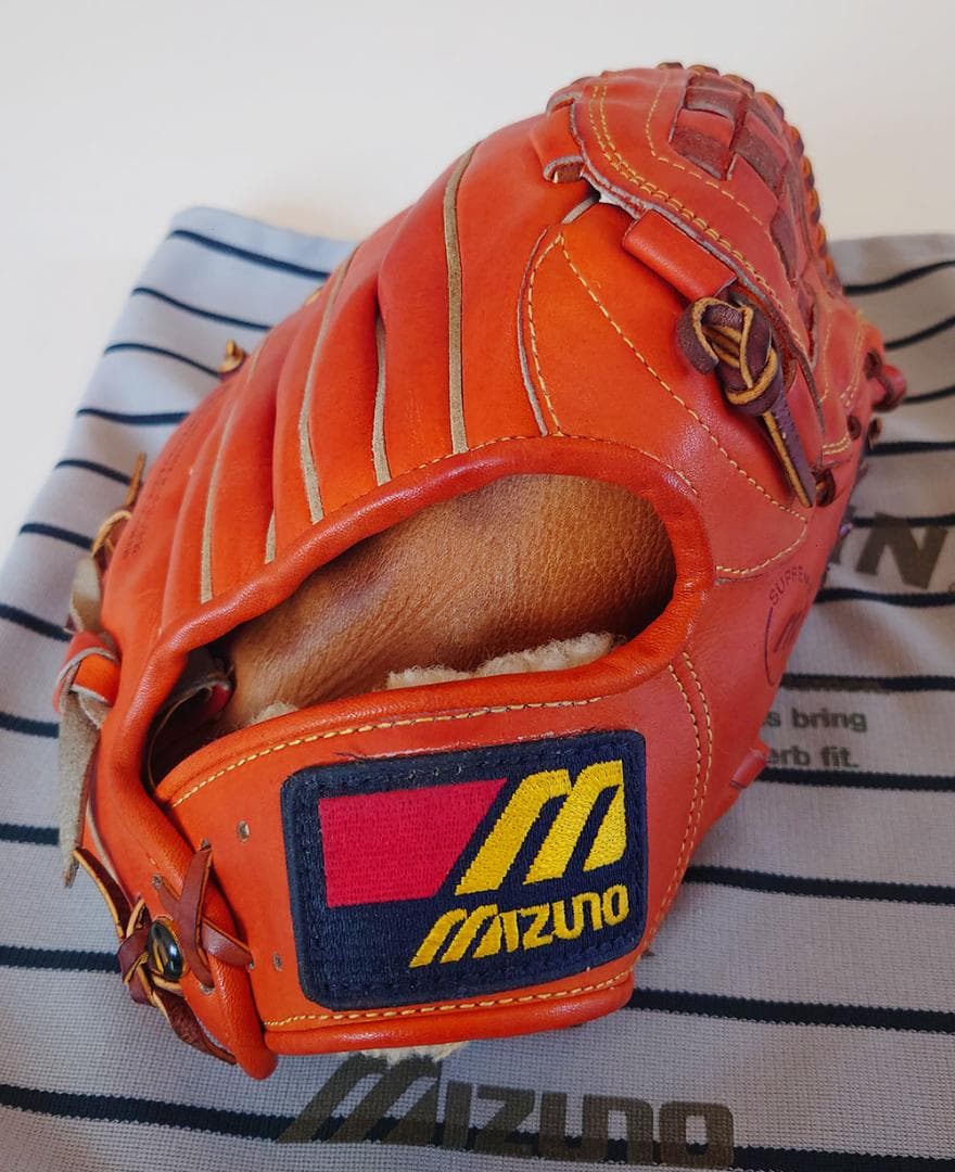 ミズノ ワールドウィン 硬式グローブ 信義作 東尾修モデル 1986年 極美品