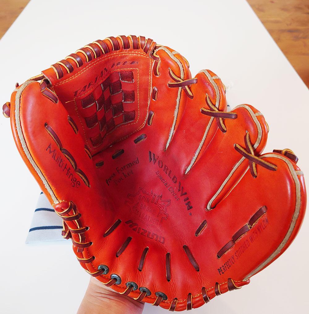 ミズノ ワールドウィン 硬式グローブ 信義作 東尾修モデル 1986年 極美品