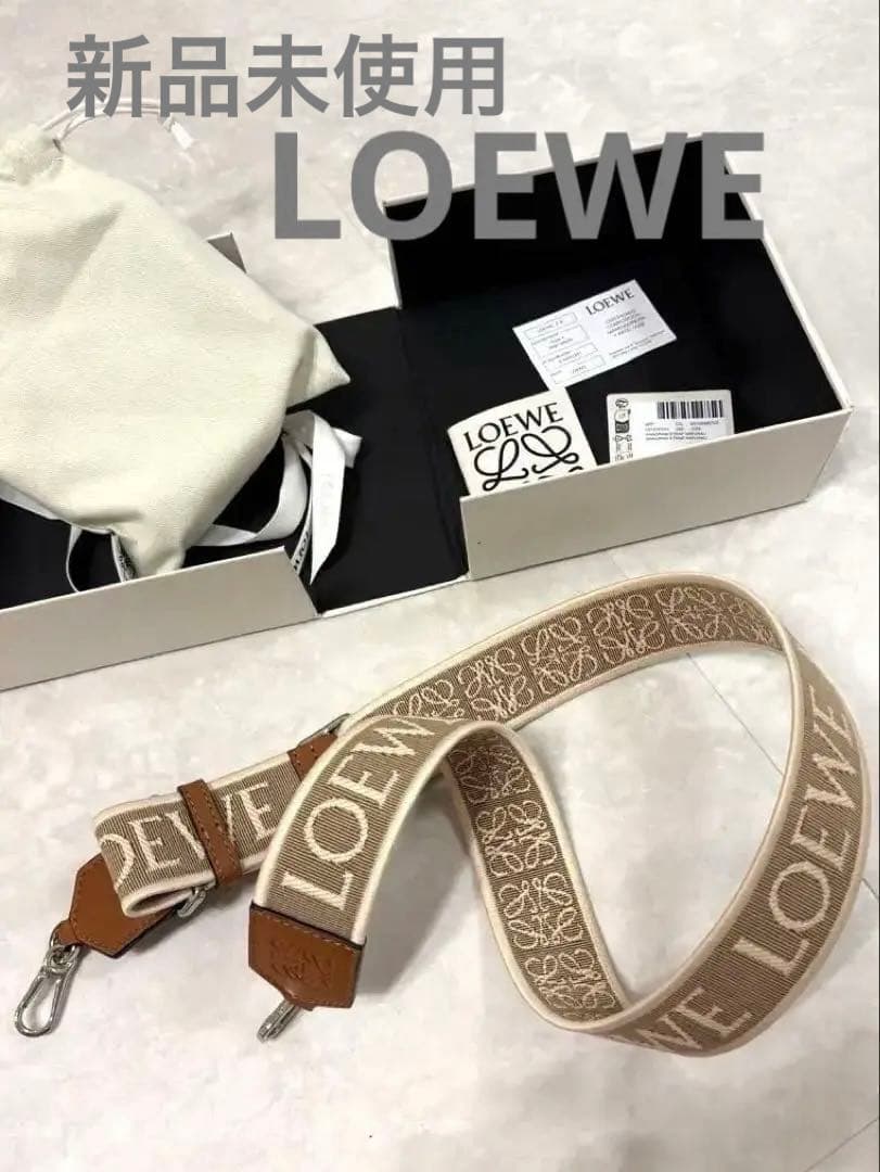 限定SALE新品未使用品 LOEWE タンアナグラムストラップ¥95,700