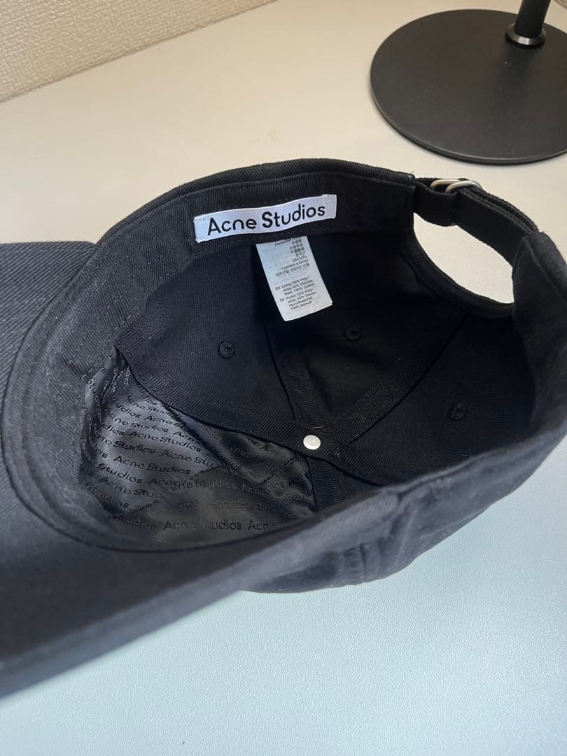 Acne Studios ブラック ベースボールキャップ値下げ相談可能です！
