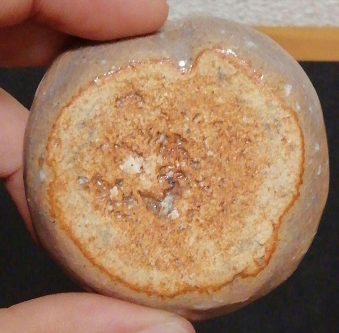 人間国宝　三輪休雪作　萩焼　はじき　香合　共箱　共布　茶道具