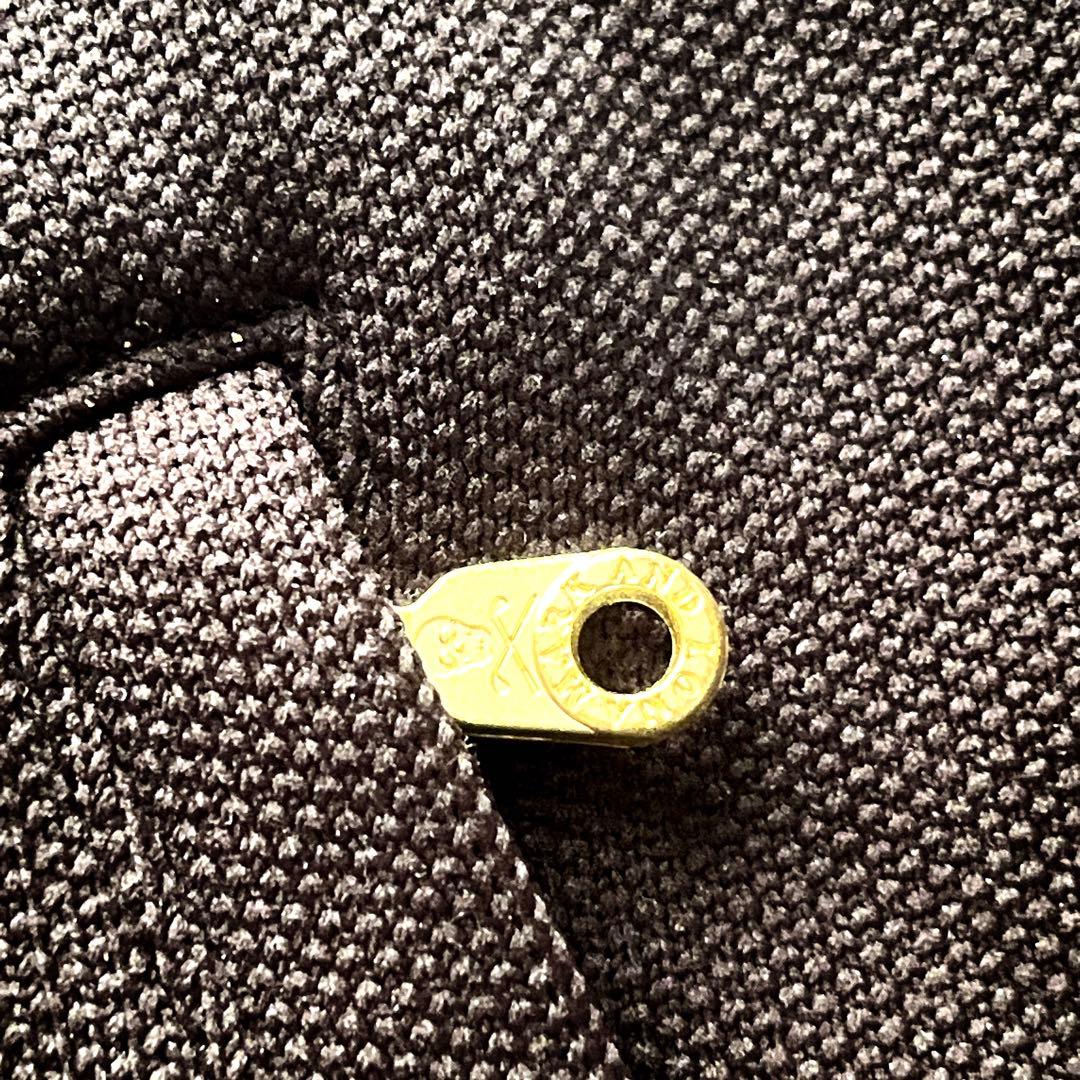 サイズ50 最高級ゴールドスカルMARK&LONA ニット　ジップアップパーカー