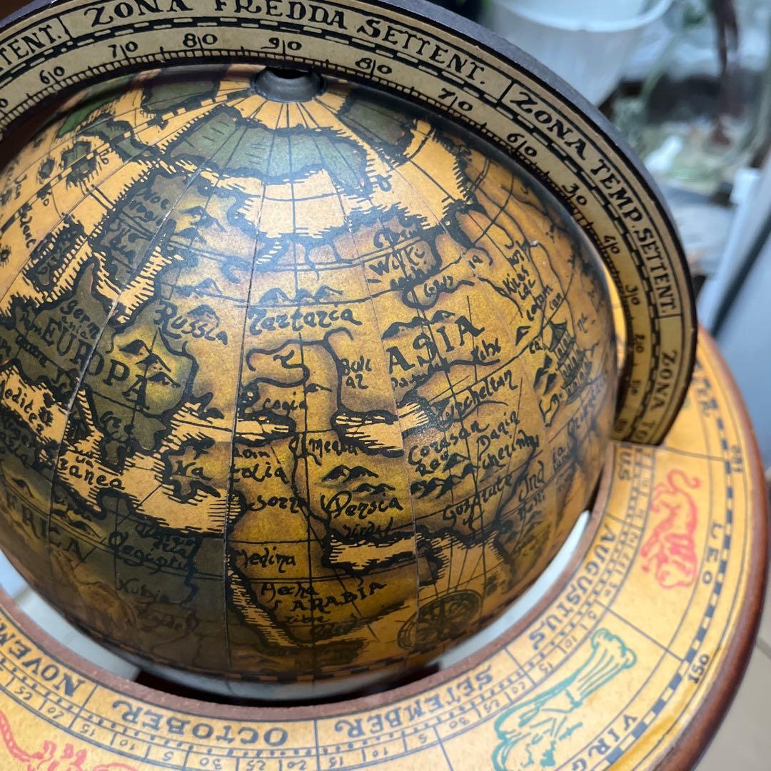 ITALY イタリアヴィンテージ 黄道十二宮の地球儀