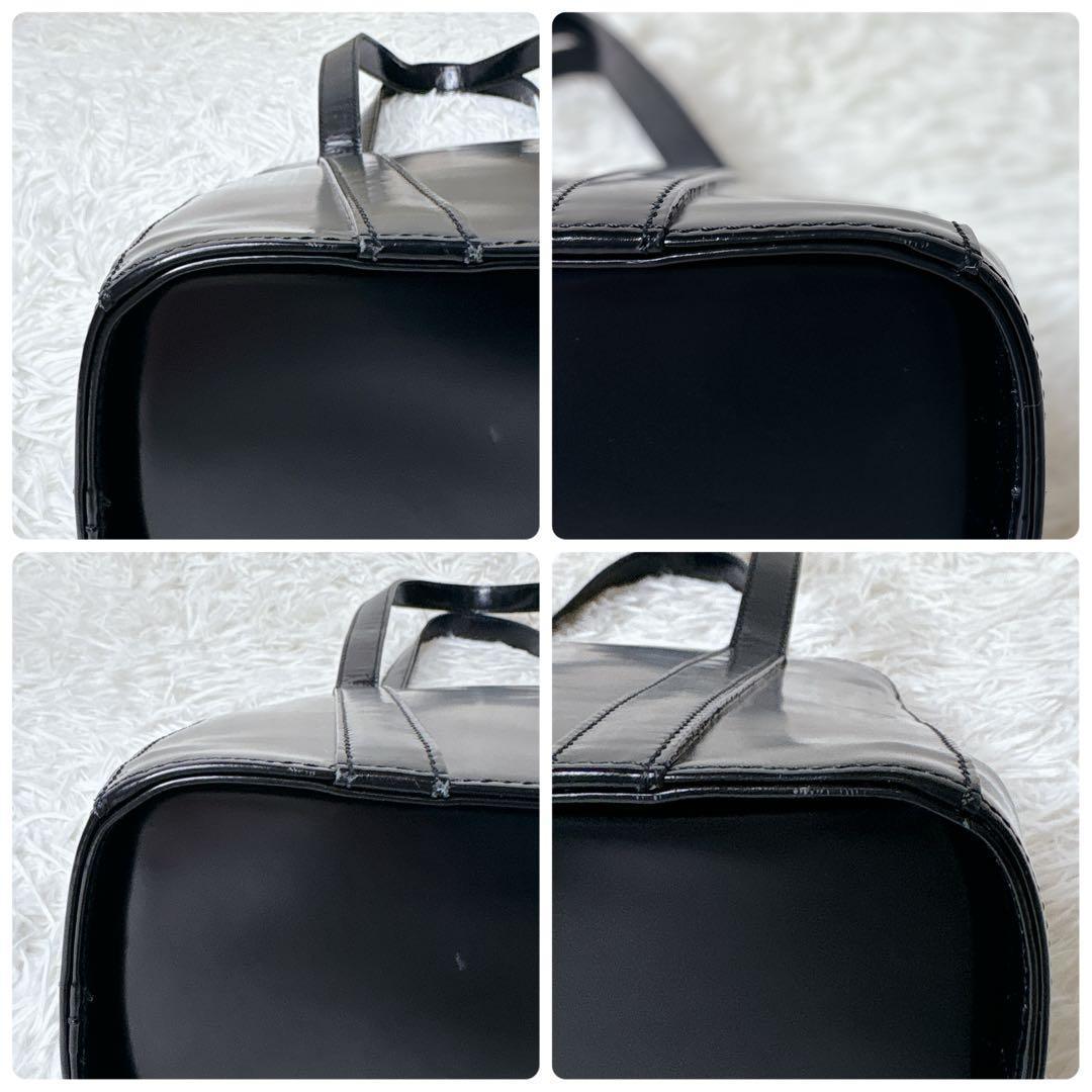 マーガレットハウエル 旧ロゴ レザー ハンドバッグ トート 黒 本革