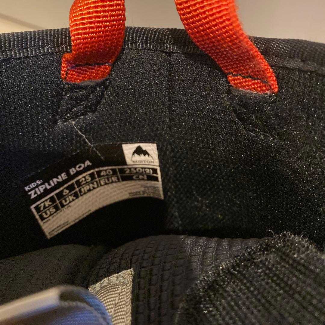 【25cm 】 BURTON ZIPLINE BOA キッズ スノーボードブーツ