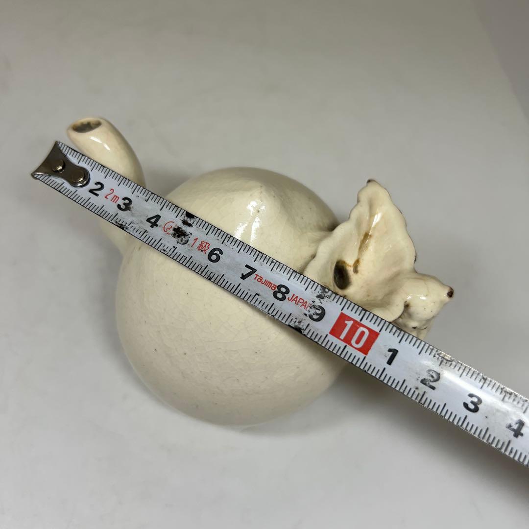 朝鮮美術　李朝桃形水注　鑑定箱付　幅約12㎝　東Y7-0609⭐︎2Fトコチ