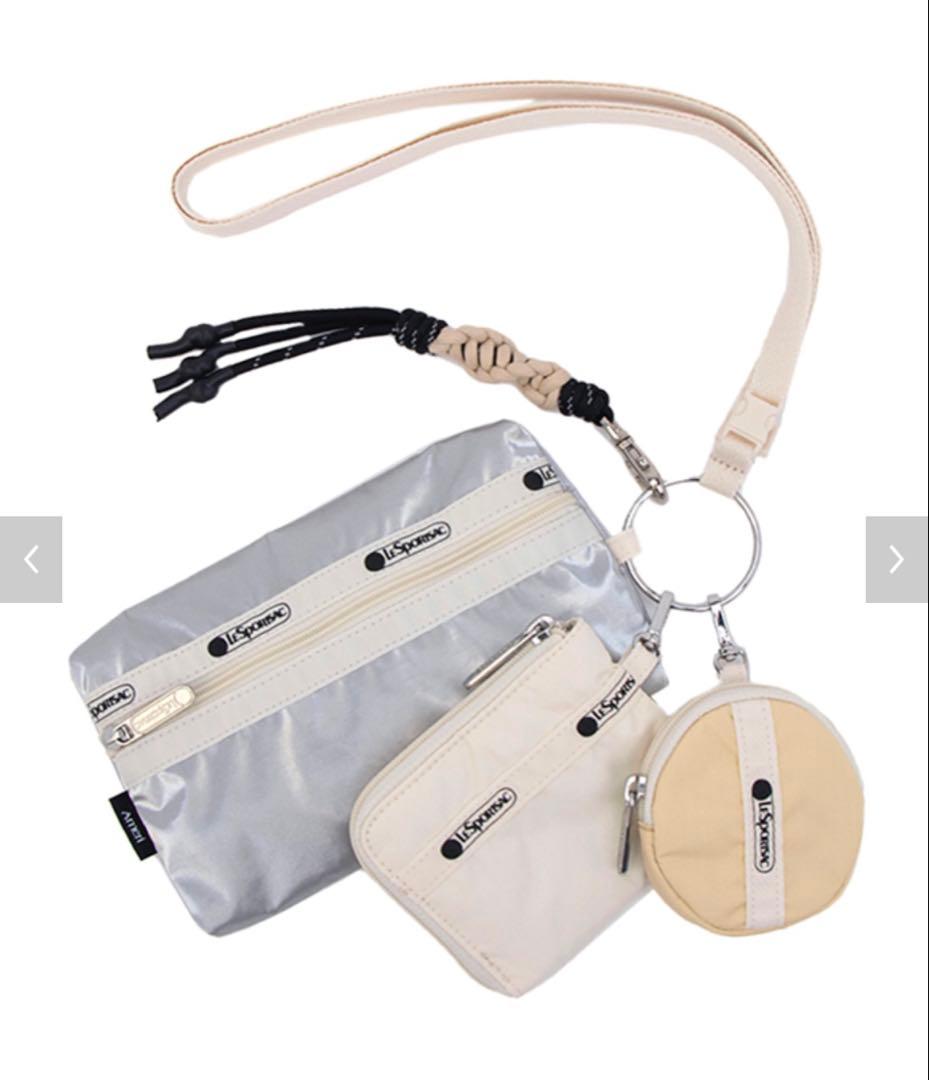 【新品未使用】Ameri Vintage レスポートサックマルチポーチ　シルバー