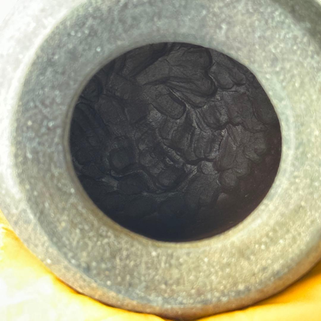 和仁栄幸(正興) 備前 花器 窯変耳付花入 共箱