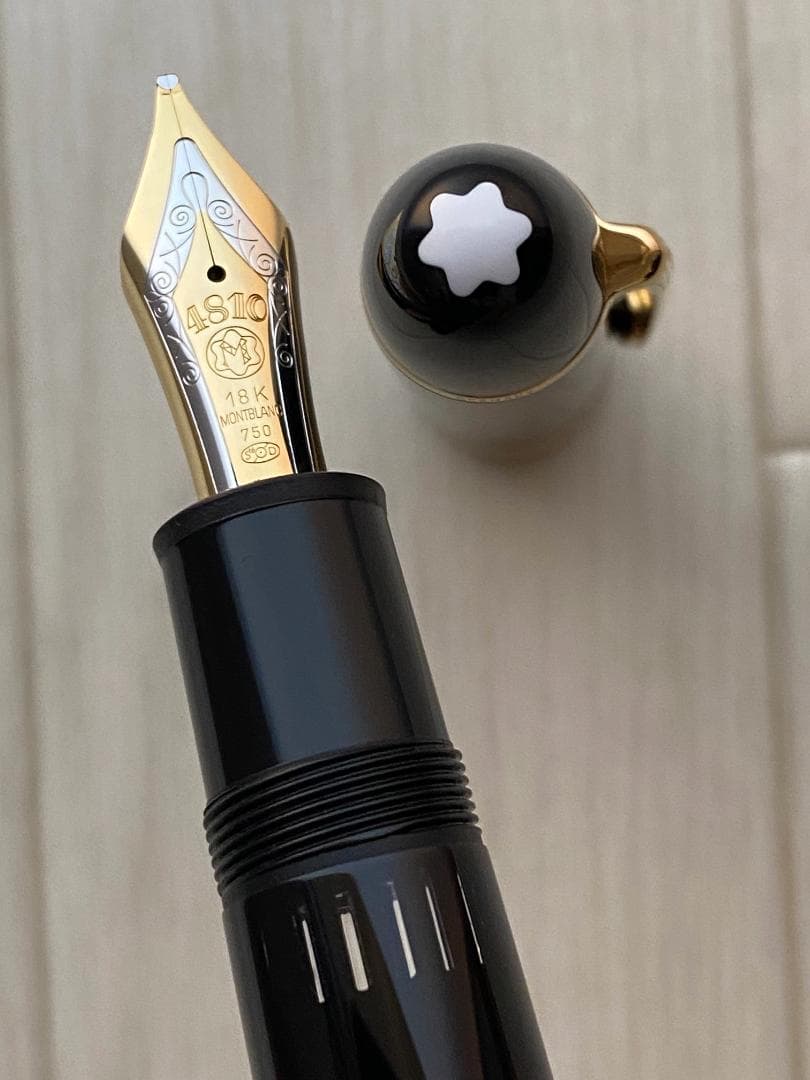 未使用に近い モンブラン 149 18K (BB) 極太字750 万年筆 インク