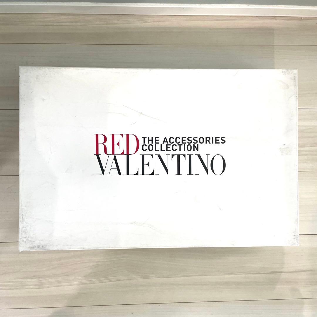 【極美品】レッドヴァレンティノ レインブーツ ブラック 37 箱付き