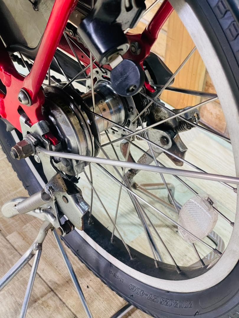 ブリヂストン No1モデル レッド系 子供乗せ電動アシスト H3382