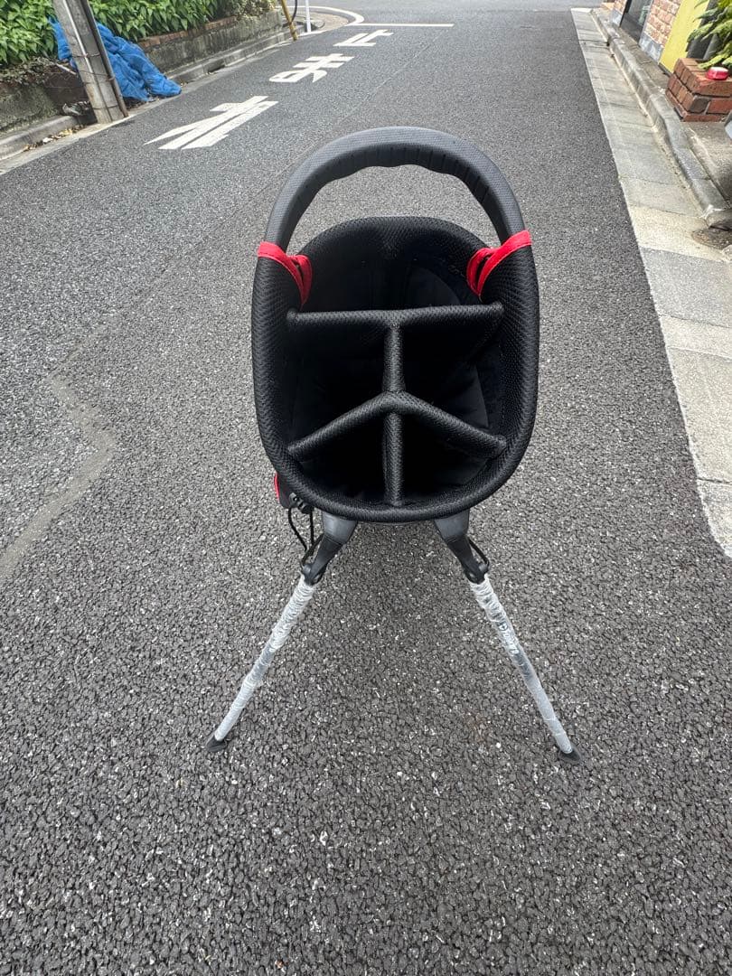 Fujikura キャディバッグ 黒/白/赤