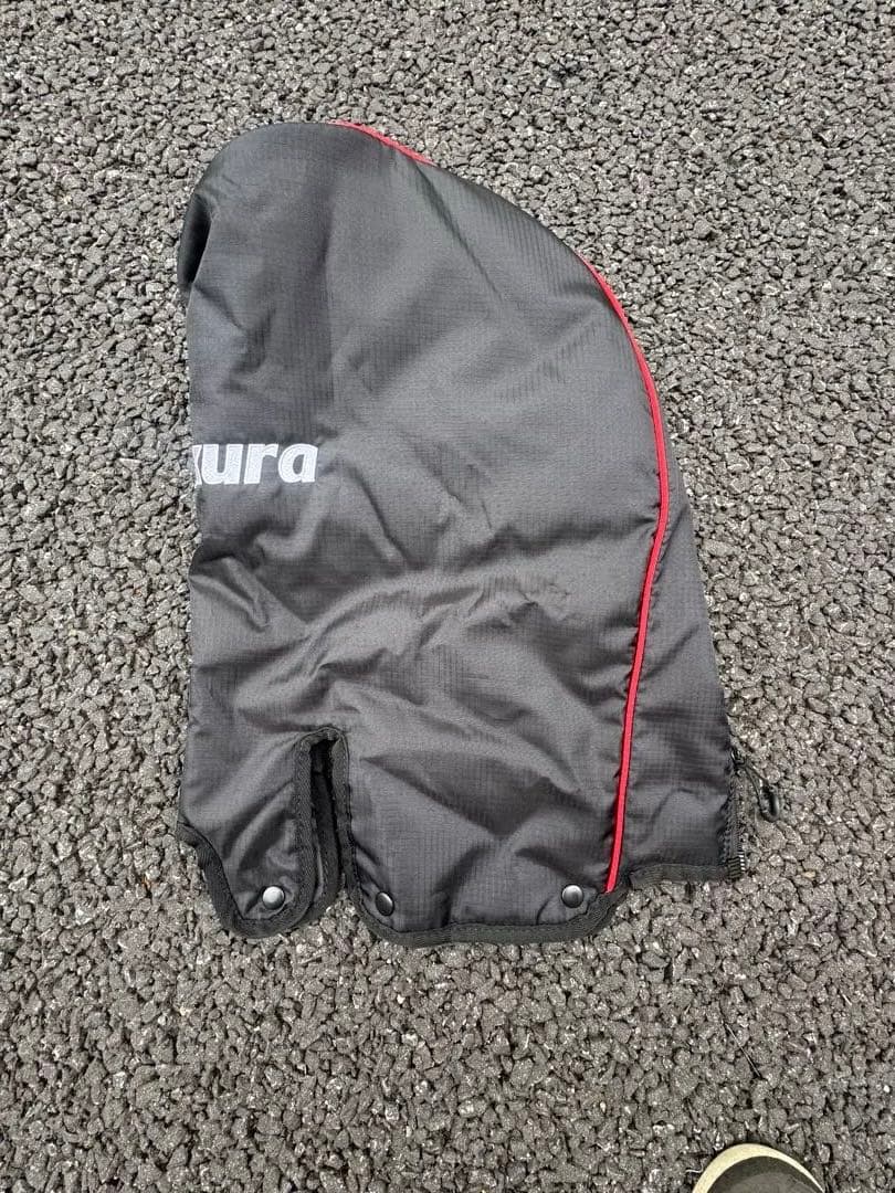 Fujikura キャディバッグ 黒/白/赤