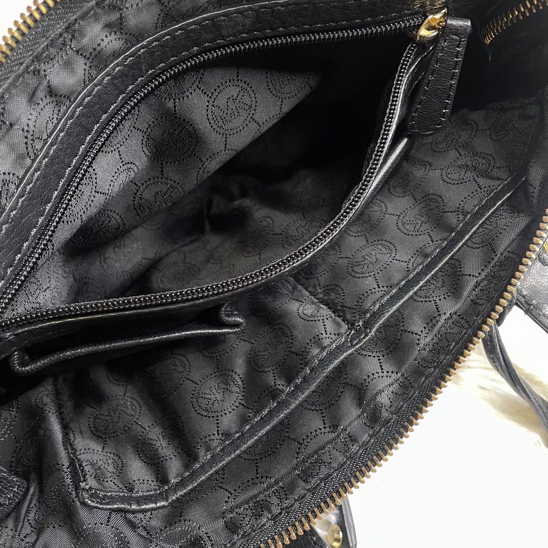 マイケルコース 2way ハンドバッグ ワンショルダー レザー ブラック