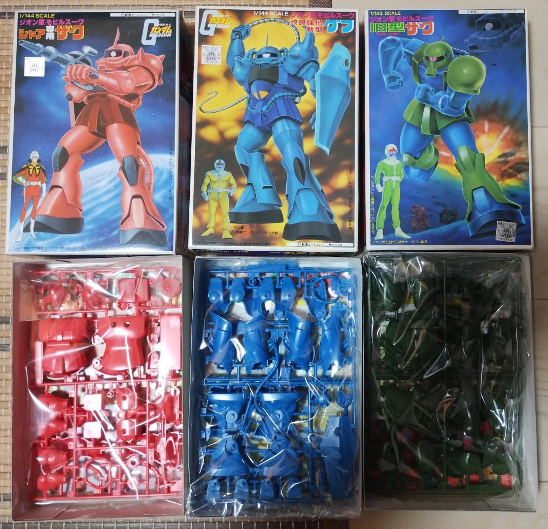 ガンプラ 旧キット 1/100,1/144 未組み立て7箱+おまけ1箱