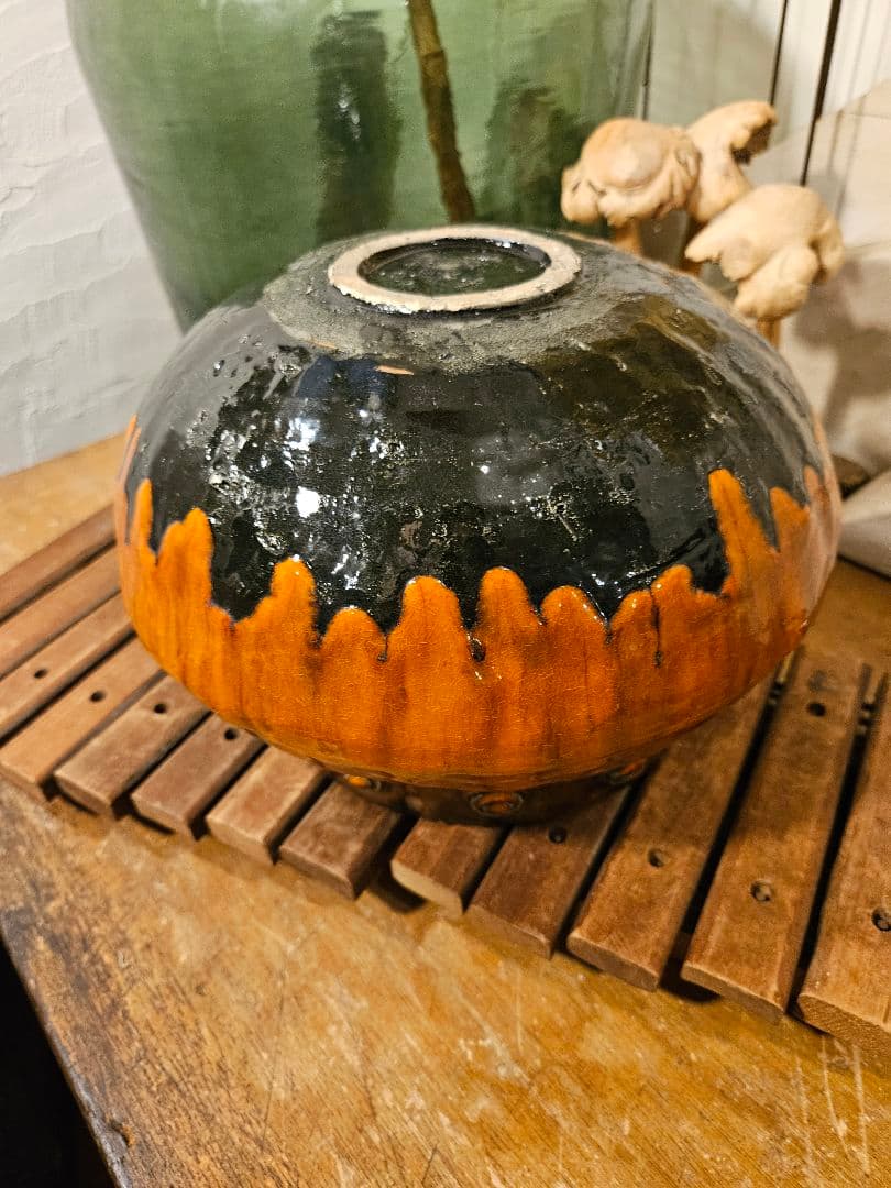 花瓶　花器　フラワーベース　ファットラバ　陶器　西ドイツ　ヴィンテージ