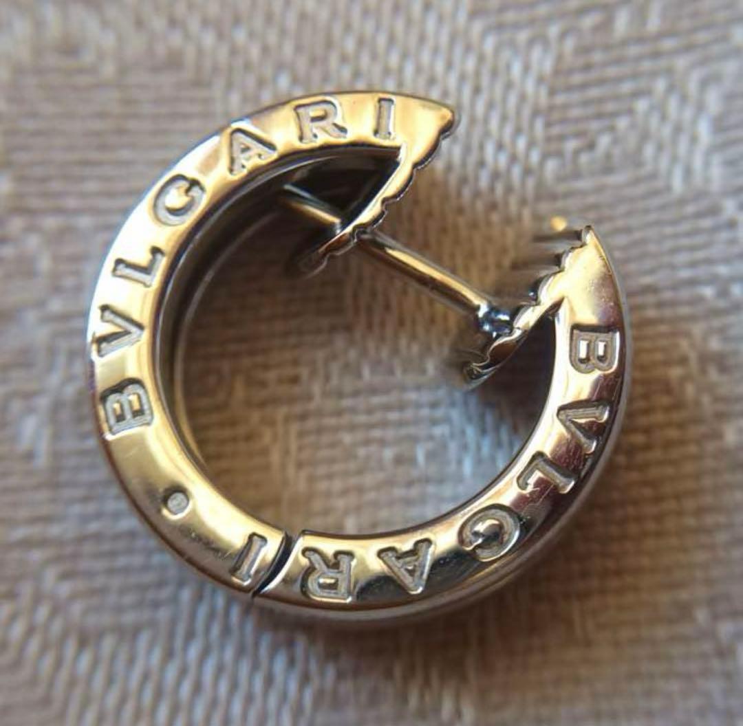 ブルガリ ビーゼロワン ピアス K18WG 片耳