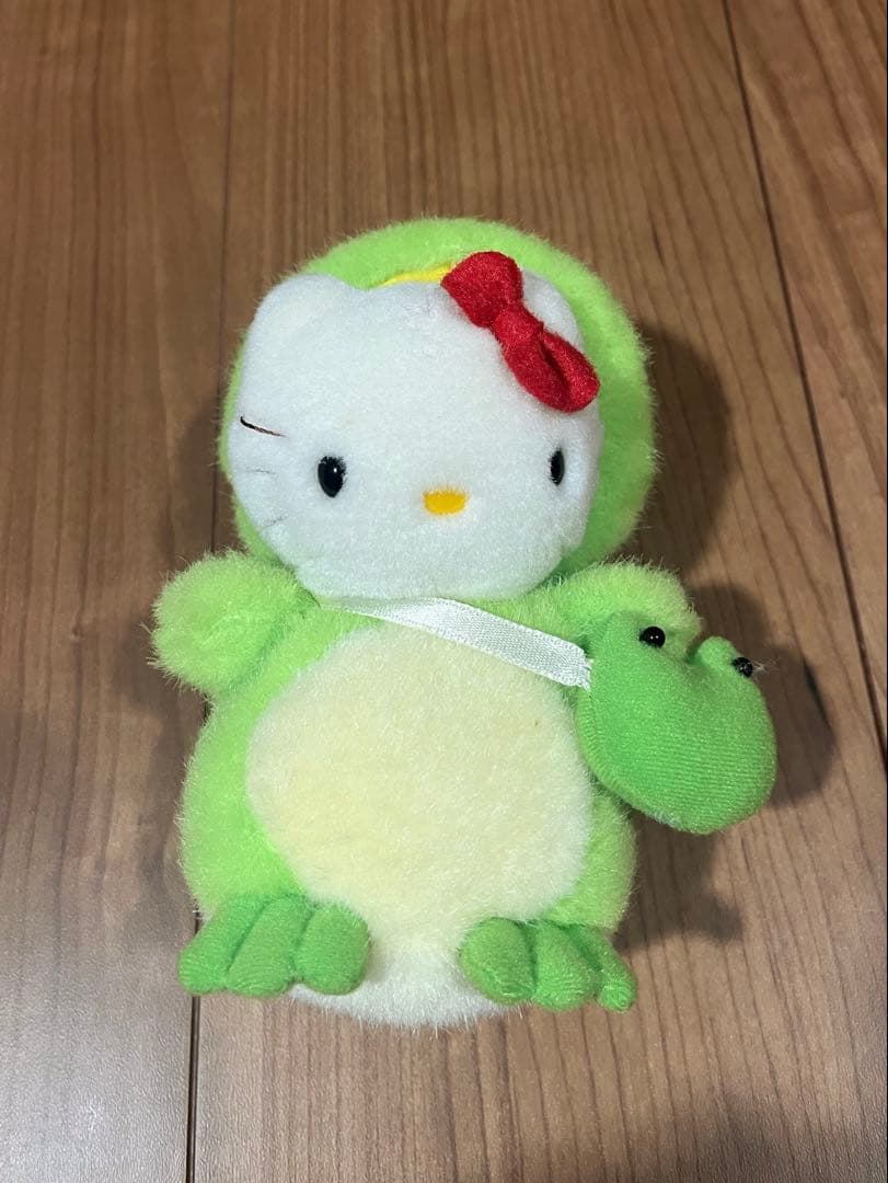 ハローキティ ぬいぐるみ カエル 着ぐるみ 平成レトロ 当時物 激レア