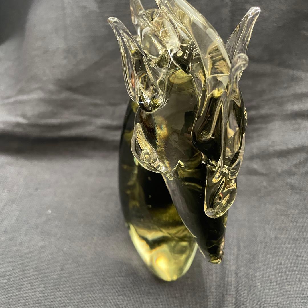 Murano Glass ムラーノガラス ベネチア 馬 胸像 置物 レア