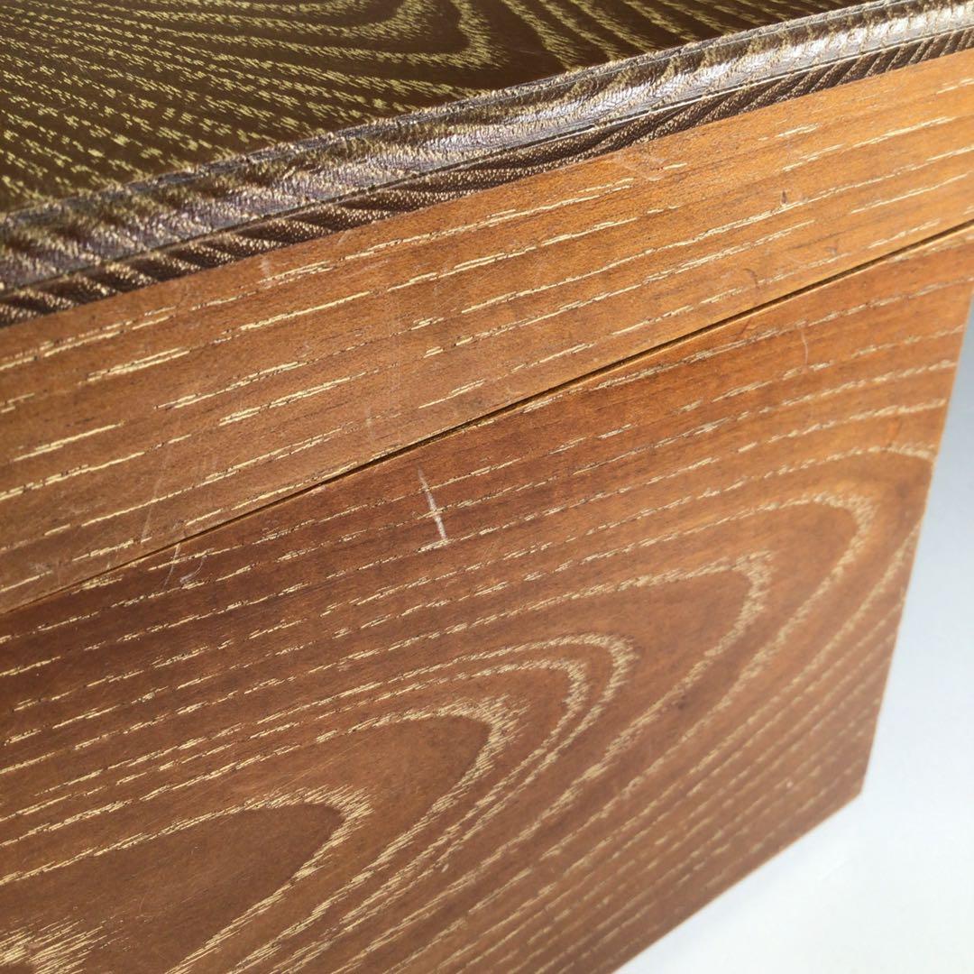 Ｒ２３１　茶箱　『桑木地』『茶碗　棗　香合　茶筅筒　仕覆』　紙箱　茶道具