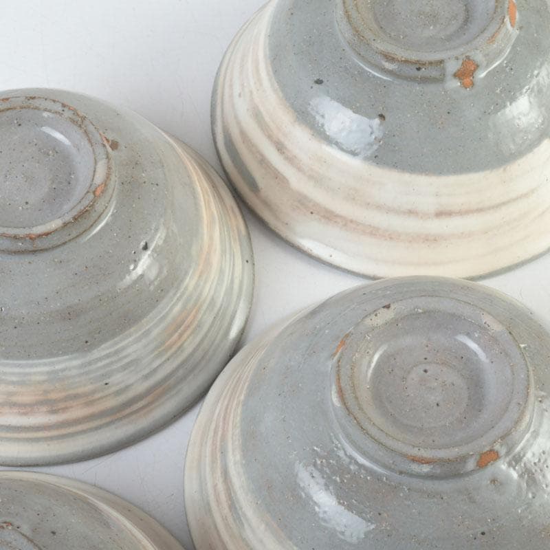 美優 茶道具　金海駕洛窯　三島　数茶碗　五客　共箱　V　9468