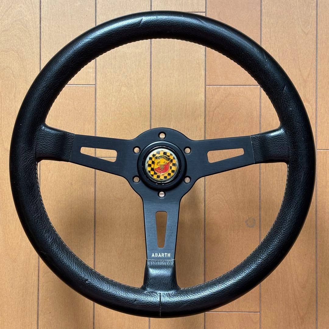 アバルト ステアリング 35mm 七宝ホーンボタン付 ABARTH イタリア製